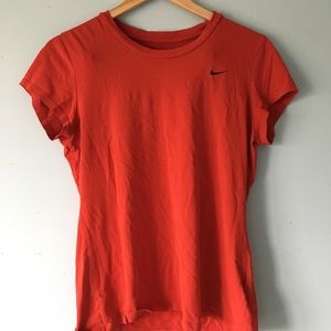 Red Nike sports tee